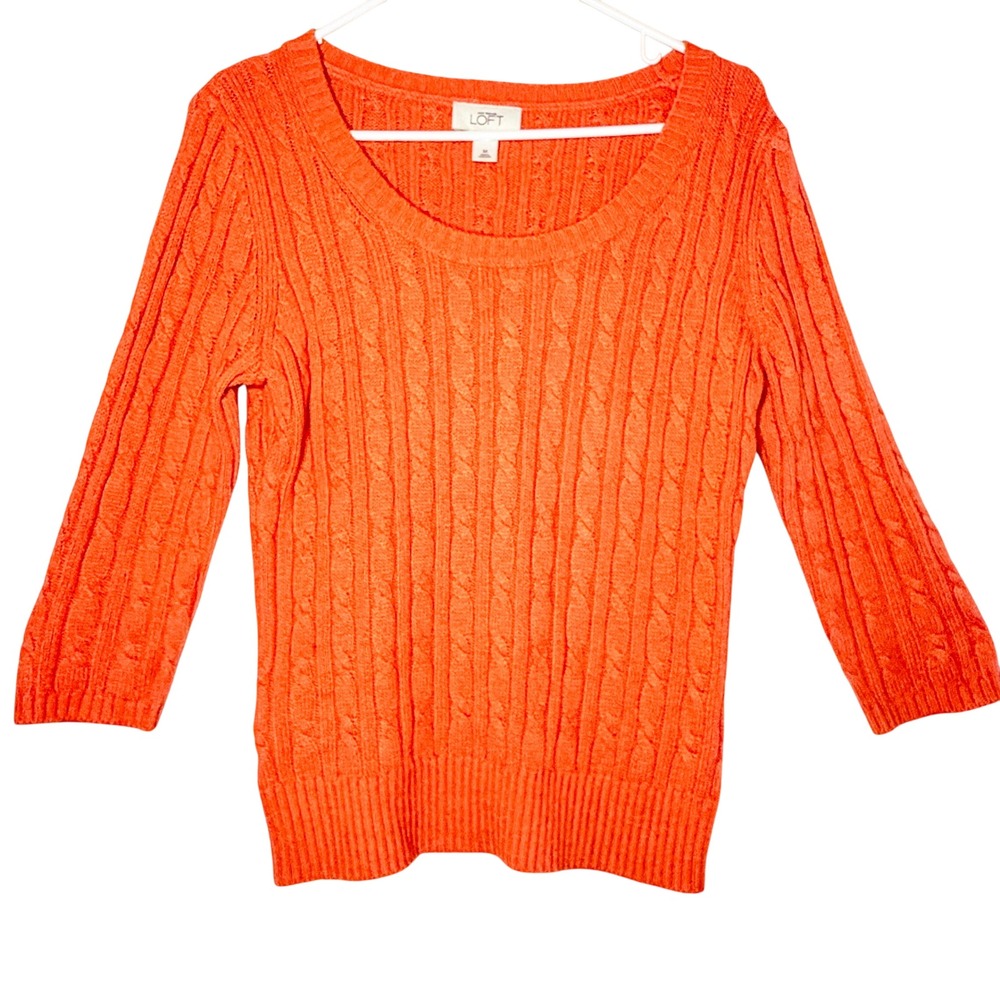 Vintage Y2K Ann Taylor LOFT Rabbit Hair Blend Sweater Made in Hong Kong - Picture 1 of 8